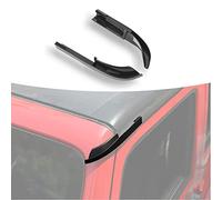 XYHAOAI Hardtop Deviatore di Pioggia ABS Estensioni per Grondaia dell'Acqua Pioggia Deflettore di Pioggia per Jeep Wrangler JK JKU 2007-2017, Accessori Esterni,Nero