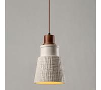 XYHAZCSM Lampada a sospensione in cemento e legno, lampada a sospensione moderna for cucina sopra l'isola, lampada a sospensione industriale singola E27 for tavolo da pranzo