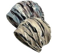 XYIYI Berretto Cappello Chemo Beanie Slouchy Copricapo Avvolge Cappelli Cancro per Donna (2 Pezzi Mimetic)