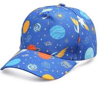 XYIYI Cappello da baseball per bambini in cotone, cappello da sole regolabile, per bambini 2-8 anni, ragazzi e ragazze, Razzo Stella, 2-8 Jahre