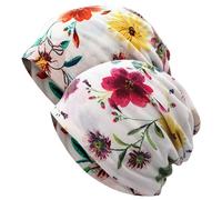 XYIYI Cappello da donna per chemioterapia, in cotone, morbido, 2 rose arancioni, Taglia unica