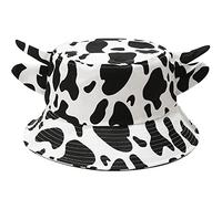 XYIYI Cappello da pescatore da spiaggia carino per donne, uomini, ragazze adolescenti, Orecchie di mucca, Taglia unica