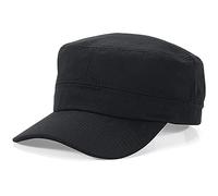 XYIYI Cappello unisex in cotone, stile militare, per tutti i giorni, nero, Taglia unica