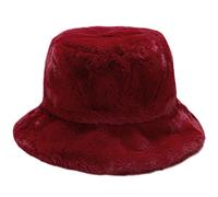 XYIYI Vino Cappello da Pescatore in Pelliccia Soffice Cappello Invernale Berretto da Pescatore per Donne Ragazze