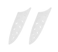 XYJ 2 pz/set Coltello di Sicurezza Coperture Maniche Coltelli Bordo Guardia, Universale Coltello Guaina, Utility Ceramica Caso Lama Guardie Protector Bianco Coltello Da Cucina Copertura Manicotto
