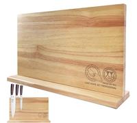 XYJ Authentic Since 1986 - Blocco magnetico per coltelli, in legno doppio sided, magnetico, display cutlery, coltello da cucina universale