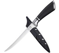 XYJ Coltello da cucina a filetto, 7 pollici ultra affilato in acciaio inox salmone pesce carne intaglio coltello da bistecca, coltello professionale disossamento con custodia guaina