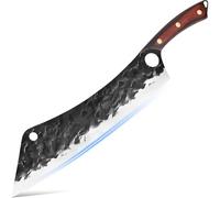 XYJ Set di coltelli da BBQ da 12,5 pollici, Full Tang Brisket, coltello da tacchino, lama affilata, lama in acciaio inox, antiaderente, controllo delle dita, con pietra affilata