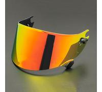 XYJTC Motociclo Visiera di ricambio for casco da moto Shark Race R Pro GP, antigraffio e colorata, con lente protettiva, opzioni multicolore, accessori for casco, colore: rosso rosa.(F Gold Red)