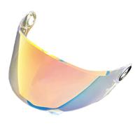 XYJTC Motociclo Visiera di ricambio for casco YMATSGEQ FF358. Visiera for casco da moto con protezione UV compatibile con LS2 FF358 FF396 (oro)(Revo Clear Red)