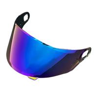 XYJTC Motociclo Visiera di ricambio for casco YMATSGEQ FF358. Visiera for casco da moto con protezione UV compatibile con LS2 FF358 FF396 (oro)(Rainbow)