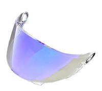 XYJTC Motociclo Visiera di ricambio for casco YMATSGEQ FF358. Visiera for casco da moto con protezione UV compatibile con LS2 FF358 FF396 (oro)(Revo Clear Blue)
