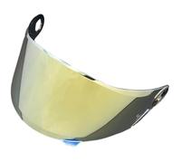 XYJTC Motociclo Visiera di ricambio for casco YMATSGEQ FF358. Visiera for casco da moto con protezione UV compatibile con LS2 FF358 FF396 (oro)(Gold)