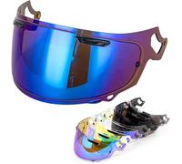 XYJTC Motociclo Visiera for casco da moto for ARAI RX7X / XD NE0 VX GX, visiera antivento e antigraffio, accessori di ricambio for for for guida turismo, oro B(D Blue)