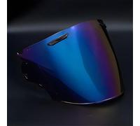XYJTC Motociclo Visiera for casco da moto for Arai VZ Ram Visiera di ricambio Accessori Visiera for casco Lenti colorate antigraffio for casco da moto B Tea rosso(E Tea Colorful Blue)