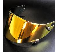 XYJTC Motociclo Visiera for casco da moto for Shark Race-R Speed-R, visiera antivento e antigraffio, ricambio for visiera for casco da moto for guida e turismo, B Aurora Blue(D Electroplated Gold)