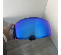 XYJTC Motociclo Visiera HJ20M for HJC HJ20M C70,FG-17,FG-ST,IS-17 Visiera protettiva UV Casco Moto (Argento - for il giorno)(Deep Blue-for Day)