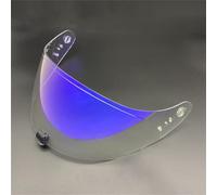XYJTC Motociclo Visiera protettiva for casco R420, protezione UV, parabrezza, accessori for casco integrale (trasparente)(Revo Clear Blue)