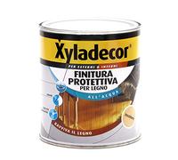 Xyladecor FINITURA PROTETTIVA ALL' ACQUA per Legno da Interni ed Esterni, Incolore Lucido Trasparente 750ML, 750 ML