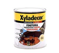 Xyladecor FINITURA PROTETTIVA RAPIDA ESSICCAZIONE per Legno a base solvente, per Interni ed Esterni, applicazione rapida per manutenzione mobili, porte, persiane, perline, INCOLORE LUCIDO 750ML
