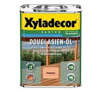 Xyladecor Olio di Douglasien, olio delicato per la cura e il rinnovamento del legno di Douglas per esterni, 750 ml