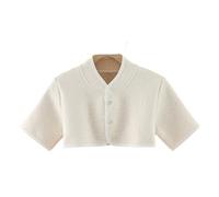 XYLGJYT Scaldaspalle, spallina protettiva invernale for collo e spalle, tutore di supporto for doppia spalla a maniche corte/senza maniche, for lesioni da donne e uomini(I,Medium)