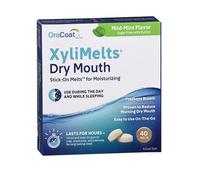 XyliMelts Stick-On Melts Per Bocca Secca Menta Dura 40 Contenitore
