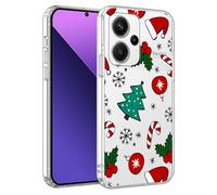 Xylota Natale Cover per Xiaomi Redmi Note 13 Pro Plus/13 Pro+ 5G 6,67'', Aesthetic Natalizia Regali Motivo Natalizie Custodia Christmas Case, Trasparente Silicone Natalizi Custodie, Albero di Natale