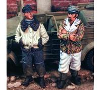 XYMCX 1/35 WWII German Tank Soldier Resin Model Kit Non Dipinto e Non assemblato (2 Figure, Senza Carri Armati) //k9c8J15