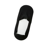 XYNM Calzini Uomo 5 Pairs of Non-Slip Boat Socks, Low-Top Invisible Soft And Breathable Short Unisex Socks-black-38-44