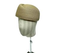 XYNM Cappello Donne da Berretto Vintage Fedora cap Sun Hostess Pillbox Milinatore Base Cocktail Party-cachi-55-59 Cm