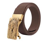 XYNM Cintura Uomo Elastica Blu Intrecciata-caffè