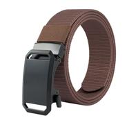 XYNM Cintura Uomo Elastica Senza Buchi Intrecciata-caffè