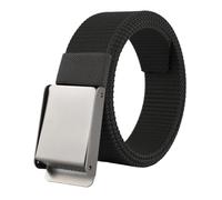 XYNM Cintura Uomo Senza Buchi Intrecciata Elastica-nero