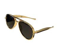 XYNM Occhiali da Sole Classici Unisex, con Protezione Uv400 per Viaggi, Spiaggia, attività All'aperto E Uso Quotidiano-Nero-Dorato-Come Mostra L'Immagine