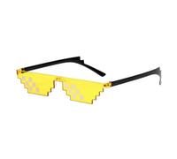 XYNM Occhiali da Sole Divertenti Pixel per Uomini E Donne, Uv400 Antiriflesso, Thug Life A Mosaico retrò Feste Cosplay Divertimento all'Aria Aperta