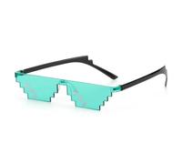 XYNM Occhiali da Sole Divertenti Pixel per Uomini E Donne, Uv400 Antiriflesso, Thug Life A Mosaico retrò Feste Cosplay Divertimento all'Aria Aperta