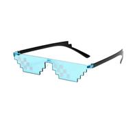 XYNM Occhiali da Sole Divertenti Pixel per Uomini E Donne, Uv400 Antiriflesso, Thug Life A Mosaico retrò Feste Cosplay Divertimento all'Aria Aperta