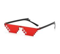 XYNM Occhiali da Sole Divertenti Pixel per Uomini E Donne, Uv400 Antiriflesso, Thug Life A Mosaico retrò Feste Cosplay Divertimento all'Aria Aperta