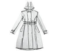 XYNM Poncho Antipioggia Transparent Imperméable pour Adulte, Plein Corps Réutilisable Pluie De Mac Emballez Un Briseur Vent Le Cycle Moto Couples Extérieurs