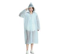 XYNM Poncho Antipioggia Unisexe Imperméable pour Adulte avec Capuche, Longue Pluie Réutilisable Mac Emballez Un Brise-Vent La Randonnée