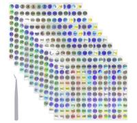 Xynovate 2000 Pezzi Numeri Adesivi Etichette Autoadesive, Numeri Adesivi Riflettenti, Etichette Adesive Impermeabili per Smistamento, Conservazione, Classifica, Forniture Scolastiche