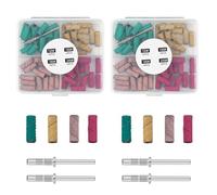 Xynovate Bande Piccole per La Levigatura Delle Unghie, 120 Pezzi Nastri Abrasivi Manicure, 120/150/180/240 Grani, Levigatrice per Ughie Premium per Manicure E Pedicure