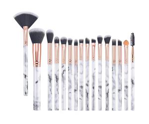 Xynovate Pennelli Make Up, 16 Pezzi Set Pennelli Trucco Professionale, Set Pennelli Make up Premium Synthetic Pennelli Trucco per Fondazione Cipria Fard, Ombretto Ecc