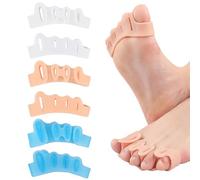 Xynovate Separatore Dita Piede[6 Pezzi]Fascia Anti Alluce Valgo, Allargadita in Morbido Raddrizza Toe Spacer, Divaricatore Dita Piedi per il Sollievo dal Dolore Dell’alluce Valgo, Taglia Unica