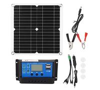 Xyntor 12W 12V Solar Panel Kit | IP65 Weatherproof & Semi Flexible Monocrystalline Design | Portable Solar Charger with 100A Controller for RV/Car/Camping | Efficient Electricity