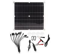 Xyntor 20W 18V Solar Panel | Dual USB Output for Phones & 12V Car Batteries | Portable Solar Charger for Outdoor/Emergency/Camping | Monocrystalline Silicon with 5V Regulator