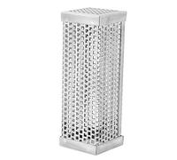 Xyntor 6 inch Square Smoker Tube - 304 Stainless Steel BBQ Pellet Smoker for Electric/Gas/Charcoal Grills | Heat Tolerant Wood Chip Holder for Cold Hot Smoking