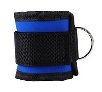 Xyntor Ankle Straps for Leg Workouts | 10mm Thick Padding & D - Ring Buckle | Strength Training Straps for Glutes/ABS/Martial Arts | Weight Bearing Performance Strap for Exercise & (Blue)