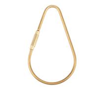 Xyntor Brass Screw Lock Key Clip | Secure Hook for Keys/Outdoor Gear/DIY | Sturdy Key Ring Clip with Locking Mechanism | Loss - Proof Design for Daily Use (Drop shape 90mm)